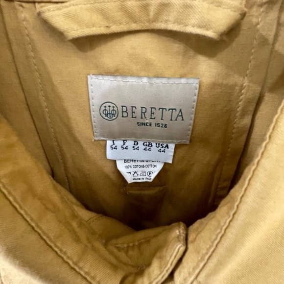 BERETTA {US 44} Safari Jacket Serengeti Cotton Caramel /Khaki Belt - Picture 3 of 9
